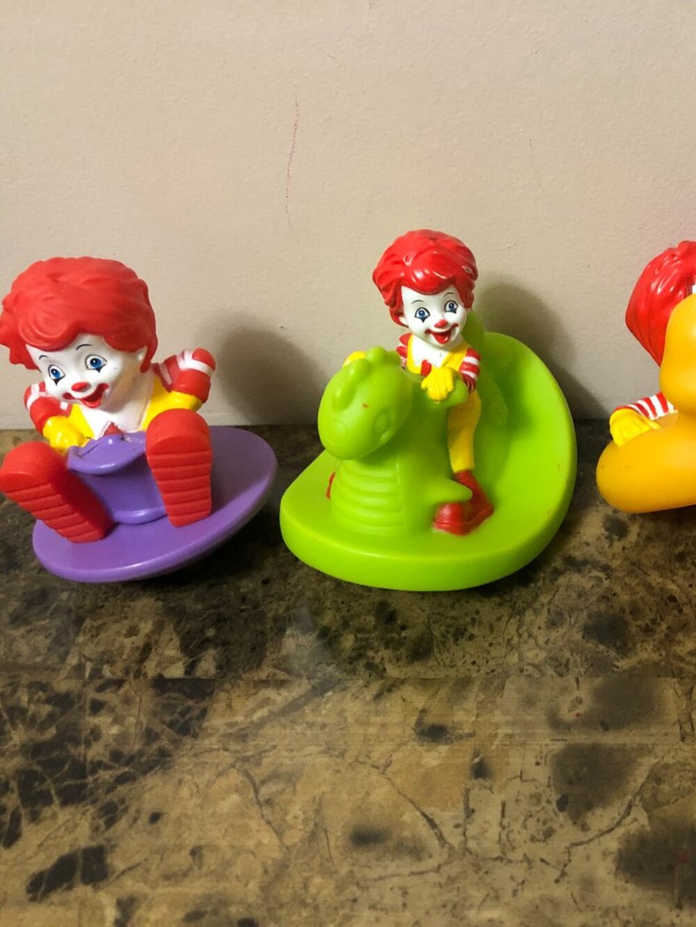Set of 4 Vintage McDonald's Ronald McDonald Toys